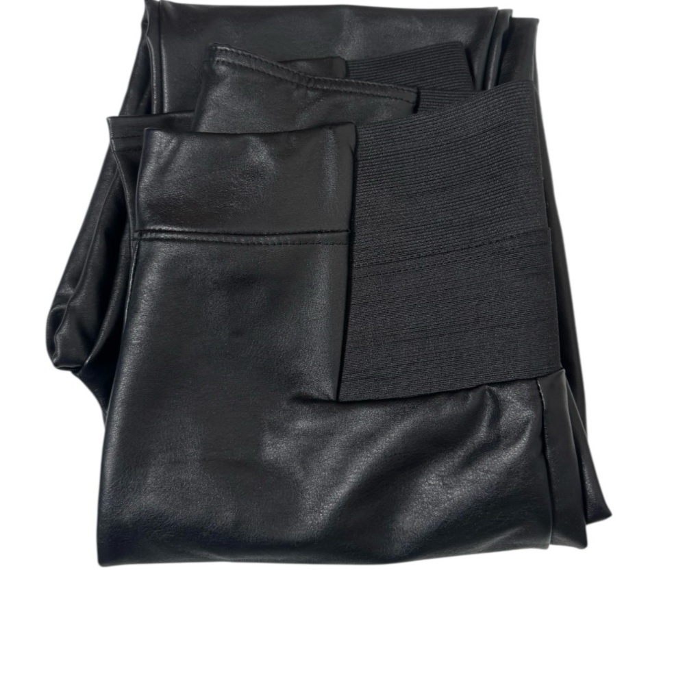 a new day Black Faux Leather Pants